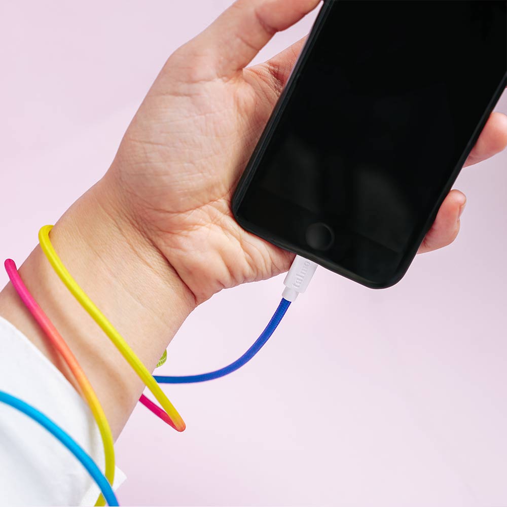 iPhone Cable in Rainbow